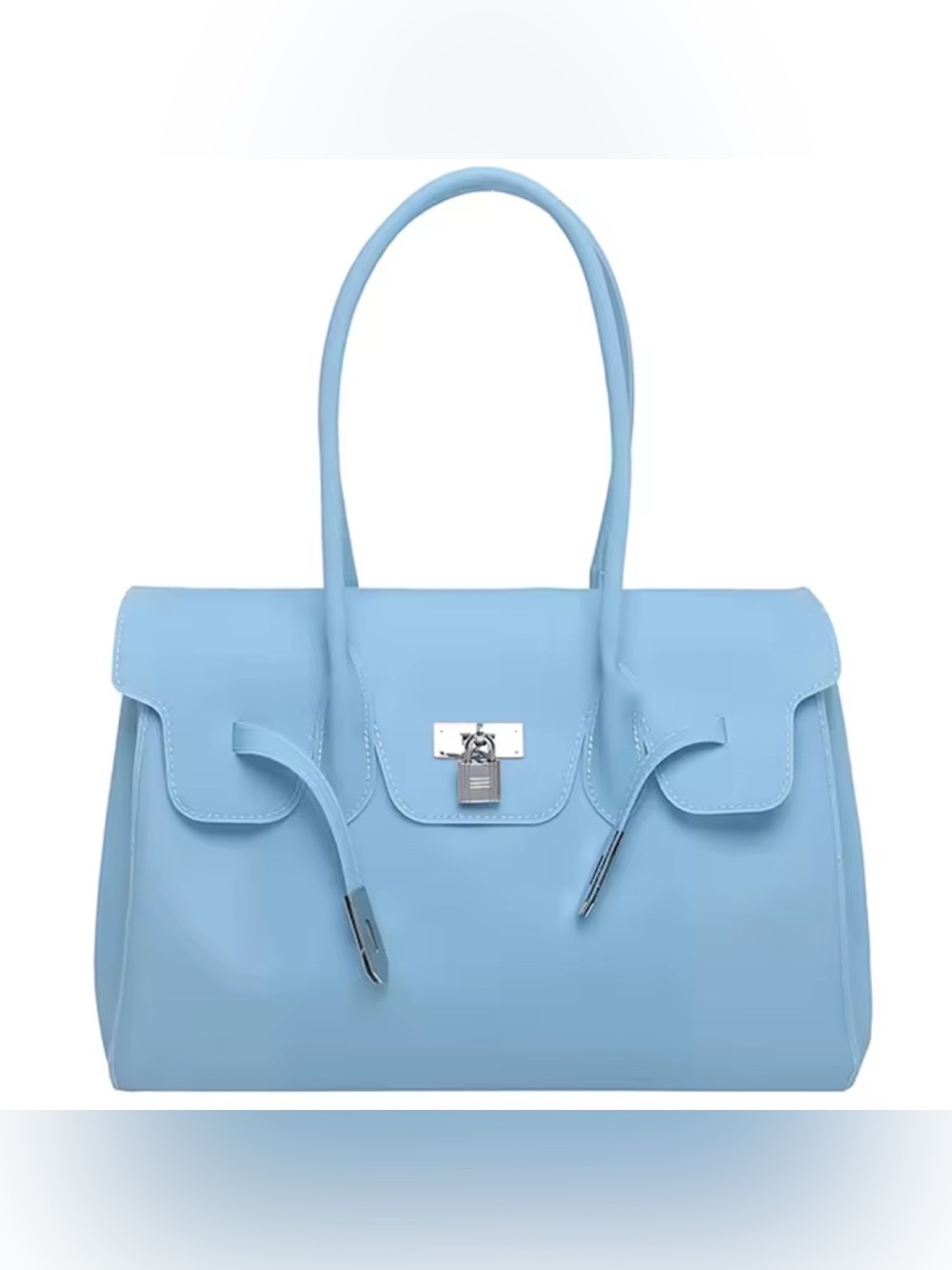 NEW JELLY PVC Wirkin Structured Tote Bag - Women's Shoulder Handbag